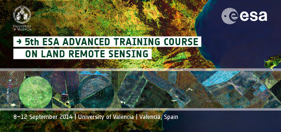 8-12 September 2014, University of Valencia, Valencia, Spain<br />
<br />
Background.<br />
<br />
As part of the Scientific Exploitation of Operational Missions (SEOM) programme element, the European Space Agency (ESA) organises each year an advanced Land Training Course devoted to train the next generation of Earth Observation (EO) scientists to exploit data from ESA and operational EO Missions for science and applications development.<br />
<br />
Post graduate, PhD students, post doctoral research scientists and users from European countries and Canada interested in Land Remote Sensing and its applications are invited to apply to the 5 day course on the subject, which will be held at the University of Valencia, Valencia, Spain on 8-12 September 2014.<br />
<br />
Research scientists and students from all other countries are also welcome to apply and participate to the course subject to space availability.<br />
<br />
No participation fees will be charged for the training but participants are expected to cover their own travel and accommodation expenses (financial support is not available).<br />
<br />
The official language of the training course is English.<br />
<br />
<br />
Objectives<br />
<br />
The Advanced Land Training Course aims at:<br />
<br />
    Training the next generation of European and Canadian Principal Investigators (PIs);<br />
<br />
    Explaining theoretical principles, processing algorithms, data products and their use in applications;<br />
    Introducing tools and methods for the exploitation of EO satellite data;<br />
<br />
    Stimulating and supporting the exploitation of ESA EO and Third Party Mission data for land remote sensing science and applications.<br />
