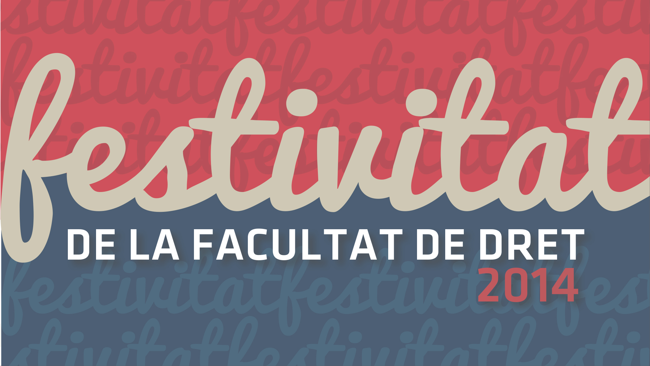 FESTIVITAT DE LA FACULTAT DE DRET 2014<br />
<br />
L’acte tindrà lloc el proper dia 19 de desembre de 2014 a les 11:30 hores al Saló de Graus de la Facultat de Dret. <br />
 - Programa:<br />
  .->> Veni Creator.<br />
  .->> Obertura a càrrec del Sr. rector.<br />
  .->> Paraules de la Sra. degana.<br />
  .->> Lliçó magistral: “Peligrosidad y seguridad en derecho Penal”, a càrrec de la Ilm. Sr. En Enrique Orts Berenguer, Catedràtic Emèrit de Dret Penal de la Universitat de València.<br />
  .->> Lliurament dels diplomes dels Premis d’Investigació “Tomás y Valiente” de la Facultat de Dret.<br />
  .->> Lliurament dels diplomes dels Premis Extraordinaris de Llicenciatura, Màter i Doctorat de la Facultat de Dret.<br />
  .->> Lliurament dels Premis del 4t Concurs de debats de la Facultat de Dret“ les regles del joc”.<br />
  .->> Reconeixement i agraïment als professors jubilats.<br />
  .->> Entrega trofeu “Campionat Pàdel 2014”.<br />
  .->> Cloenda de l’acte.<br />
  .->> Gaudeamus Igitur.