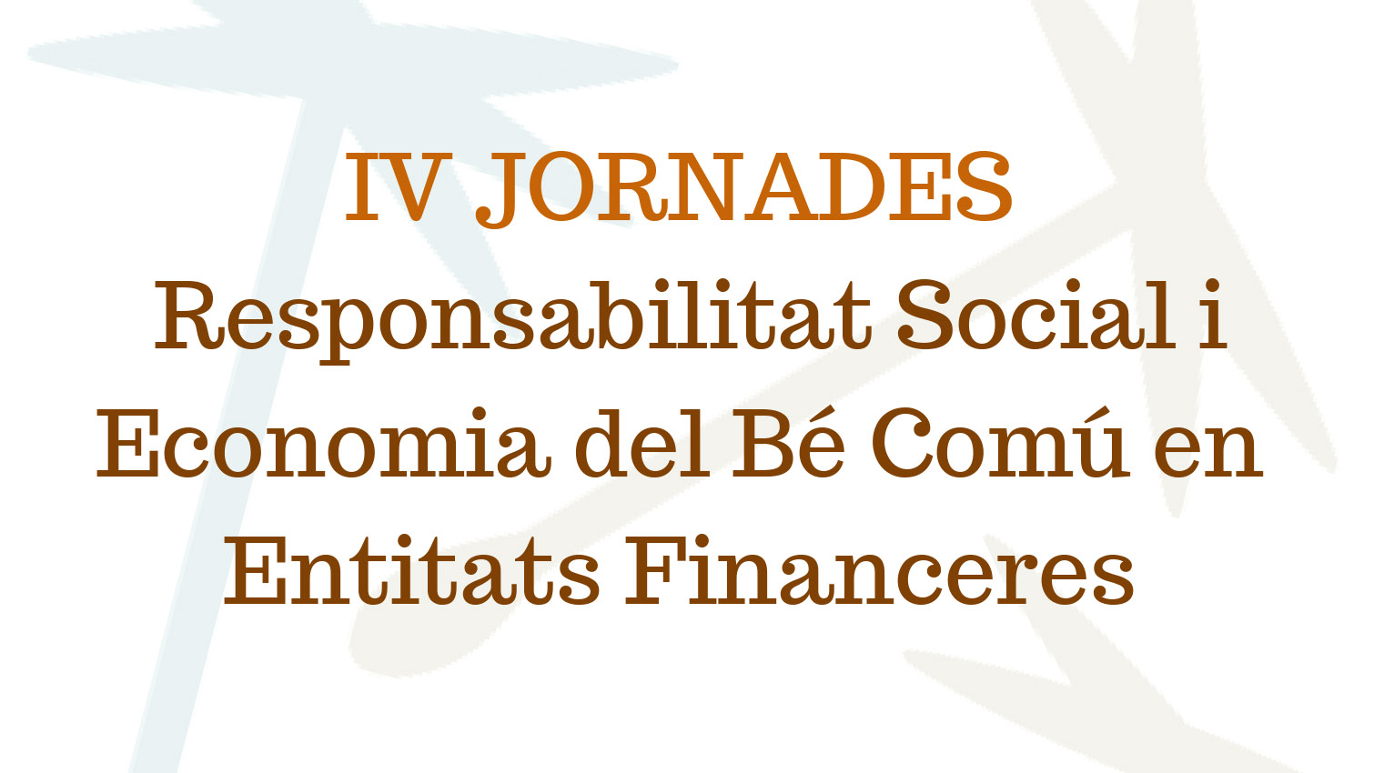 IV JORNADES<br />
Responsabilitat Social i Economia del Bé Comú en Entitats Financeres<br />
<br />
El proper 18 d’octubre de 9 a 14 hores tindrà lloc les IV Jornades sobre Responsabilitat Social en Entitats Financeres a la Sala Manuel Sánchez Ayuso de la Facultat d’Economia (Campus de Tarongers) organitzades per la Càtedra d’Economia del Bé Comú de la Universitat de València i patrocinades per la Conselleria de Transparència, Responsabilitat Social, Participació i Cooperació de la Generalitat Valenciana.<br />
<br />
La Jornada serà inaugurada a les 9:30h per Mª Dolores Real, Vicerrectora d'Innovació i Transferència de la Universitat de València; Josep Ochoa Monzó, Director General de Responsabilitat Social i Foment de l'Autogovern de la Generalitat Valenciana i Francisco Álvarez, Director General d’Economia, Emprenedoria i Cooperativisme de la Generalitat Valenciana.<br />
<br />
A la primera part de la jornada Joan Ramon Sanchis, Director de la Càtedra EBC, farà la presentació pública de la Guia de Finances Ètiques, Socials i Locals de la Comunitat Valenciana, una guia que arreplega informació detallada sobre les entitats bancàries que operen amb valors ètics i criteris socials i ambientals a la Comunitat Valenciana. Seguidament, Hervé Falciani assessor de projectes estratègics, icona global d’antifrau fiscal i President de Tactical Whistleblower (Taboow.org) impartirà una conferència on ens parlarà sobre seguretat, responsabilitat i compliment legal en les finances digitals i presentarà el seu projecte anti-frau aplicat a les criptó-monedes. <br />
<br />
La segona part constarà d'una conferència 