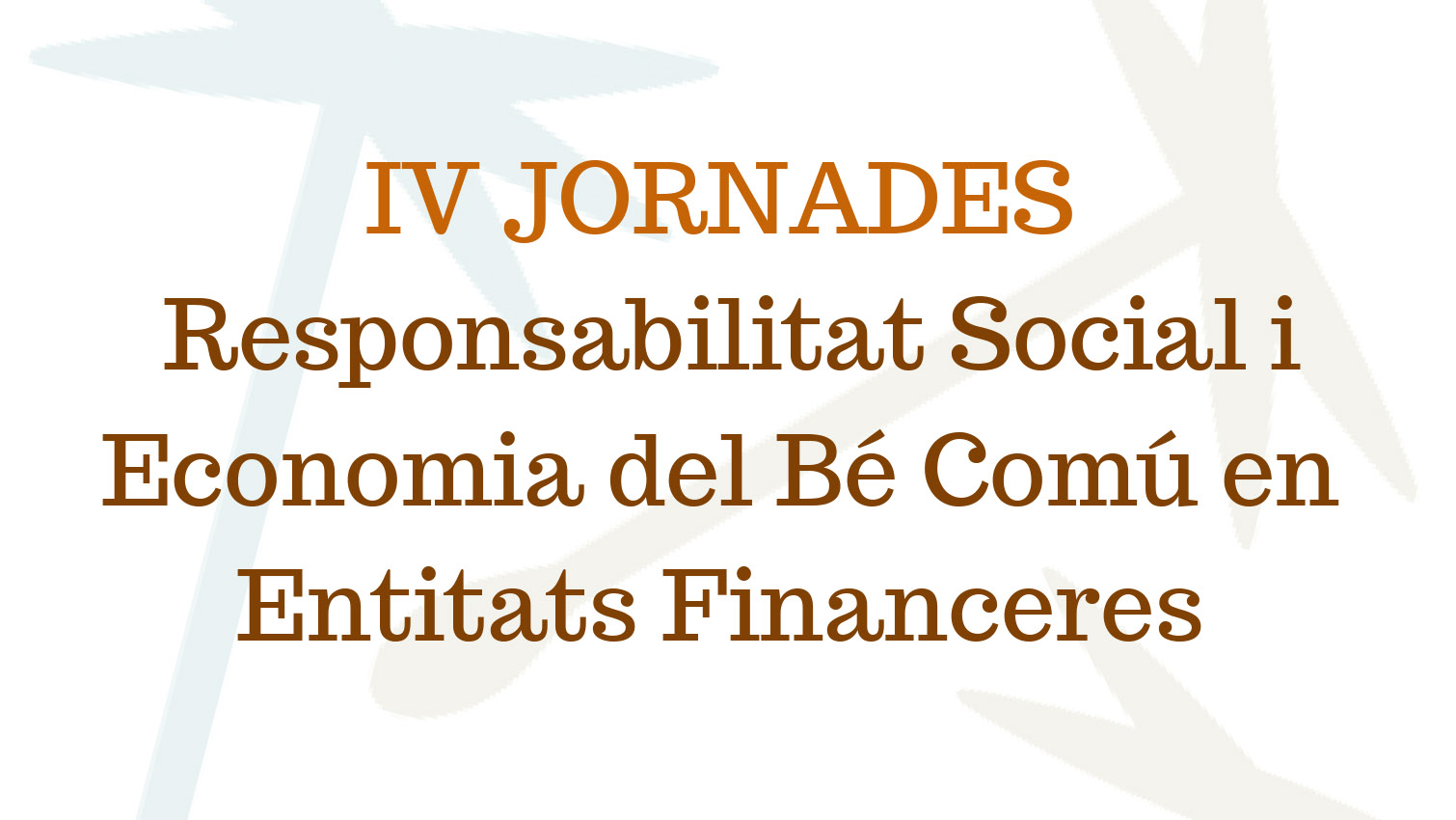 IV JORNADES<br />
Responsabilitat Social i Economia del Bé Comú en Entitats Financeres<br />
<br />
El proper 18 d’octubre de 9 a 14 hores tindrà lloc les IV Jornades sobre Responsabilitat Social en Entitats Financeres a la Sala Manuel Sánchez Ayuso de la Facultat d’Economia (Campus de Tarongers) organitzades per la Càtedra d’Economia del Bé Comú de la Universitat de València i patrocinades per la Conselleria de Transparència, Responsabilitat Social, Participació i Cooperació de la Generalitat Valenciana.<br />
<br />
La Jornada serà inaugurada a les 9:30h per Mª Dolores Real, Vicerrectora d'Innovació i Transferència de la Universitat de València; Josep Ochoa Monzó, Director General de Responsabilitat Social i Foment de l'Autogovern de la Generalitat Valenciana i Francisco Álvarez, Director General d’Economia, Emprenedoria i Cooperativisme de la Generalitat Valenciana.<br />
<br />
A la primera part de la jornada Joan Ramon Sanchis, Director de la Càtedra EBC, farà la presentació pública de la Guia de Finances Ètiques, Socials i Locals de la Comunitat Valenciana, una guia que arreplega informació detallada sobre les entitats bancàries que operen amb valors ètics i criteris socials i ambientals a la Comunitat Valenciana. Seguidament, Hervé Falciani assessor de projectes estratègics, icona global d’antifrau fiscal i President de Tactical Whistleblower (Taboow.org) impartirà una conferència on ens parlarà sobre seguretat, responsabilitat i compliment legal en les finances digitals i presentarà el seu projecte anti-frau aplicat a les criptó-monedes. <br />
<br />
La segona part constarà d'una conferència 