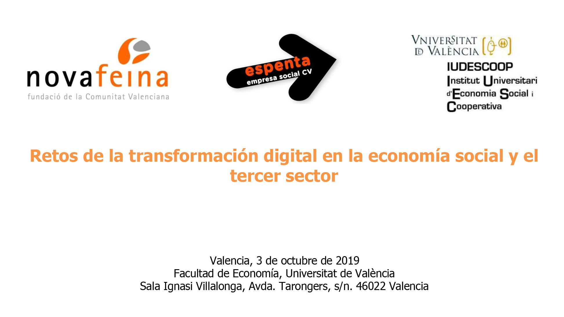 Retos de la transformación digital en la economía social y el<br />
tercer sector